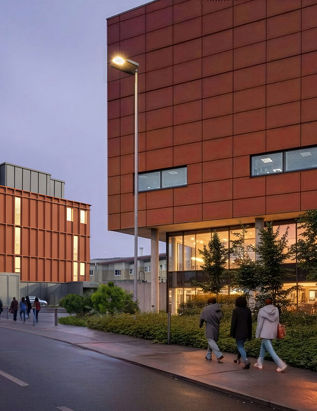 Artist impression of the Institute for Medical Innovation, next door to the Centre for Cancer Immunology.